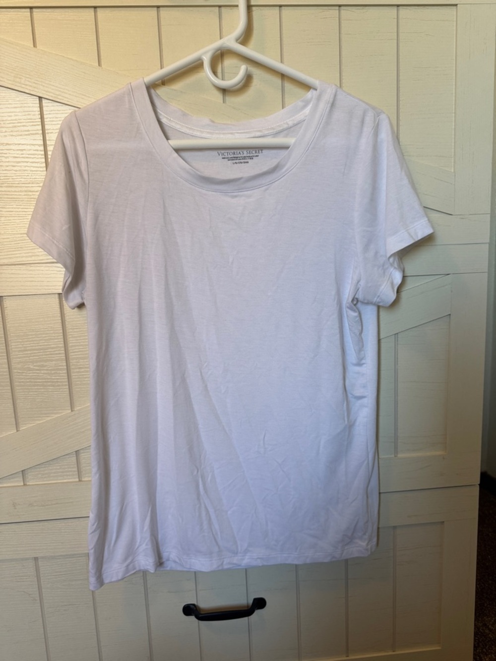 Victoria's Secret White Short Sleeve Crew Tee